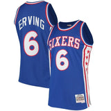 Julius Erving #6 Philadelphia 76ers 1976-77 Hardwood Classics Mens Swingman Jersey