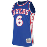 Julius Erving #6 Philadelphia 76ers 1976-77 Hardwood Classics Mens Swingman Jersey
