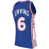 Julius Erving #6 Philadelphia 76ers 1976-77 Hardwood Classics Mens Swingman Jersey