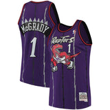 Tracy McGrady #1 Toronto Raptors Purple 1998-99 Hardwood Classics Mens Swingman Jersey