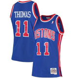 Isiah Thomas #11 Detroit Pistons Blue 1988-89 Hardwood Classics Mens Swingman Jersey