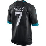 Nick Foles #7 Jacksonville Jaguars Black Game Jersey