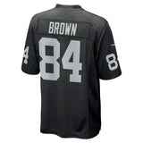Antonio Brown Oakland Raiders Black/White Game Jersey