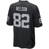 Jordy Nelson #82 Oakland Raiders Black Game Jersey