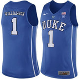 Zion Williamson #1 Duke Blue Devils Stitched Youth College Basketball Jersey