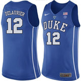 Javin DeLaurier #12 Duke Blue Devils Stitched Womens College Basketball Jersey