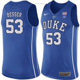 Brennan Besser #53 Duke Blue Devils Stitched Womens College Basketball Jersey