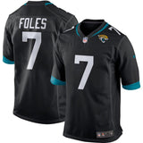 Nick Foles #7 Jacksonville Jaguars Black Game Jersey