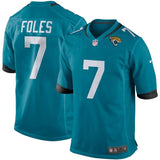 Nick Foles #7 Jacksonville Jaguars Black Game Jersey