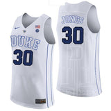 Dahntay Jones #30 Duke Blue Devils Stitched Womens College Basketball Jersey