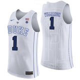 Zion Williamson #1 Duke Blue Devils Stitched Womens College Basketball Jersey