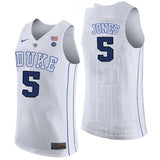 Tyus Jones #5 Duke Blue Devils Stitched Womens College Basketball Jersey