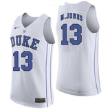 Matt Jones #13 Duke Blue Devils Stitched Womens College Basketball Jersey