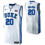 Marques Bolden #20 Blue Devils Stitched Womens College Basketball Jersey