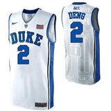 Luol Deng #2 Duke Blue Devils Stitched Womens College Basketball Jersey