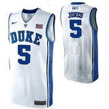 Tyus Jones #5 Duke Blue Devils Stitched Womens College Basketball Jersey