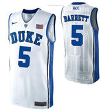 R.J. Barrett #5 Duke Blue Devils Stitched Youth College Basketball Jersey