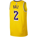 Lonzo Ball #2 Los Angeles Lakers Mens Swingman Jersey