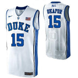 Jahlil Okafor #15 Duke Blue Devils Stitched Youth College Basketball Jersey