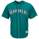 Seattle Mariners White/Aqua/Cream Official Cool Base Jersey