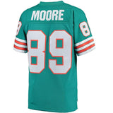 Nat Moore #89 Miami Dolphins Aqua 1984 Retired Player Replica Jersey