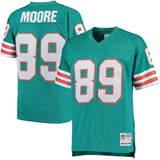 Nat Moore #89 Miami Dolphins Aqua 1984 Retired Player Replica Jersey
