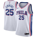 Ben Simmons #25 Philadelphia 76ers 2018/19 Mens Swingman Jersey