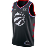 Kawhi Leonard #2  Black/White 2019 NBA All-Star Game Finished Mens Swingman Jersey