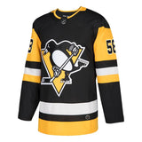 Kris Letang #58 Pittsburgh Penguins Black Authentic/White Away Player Jersey