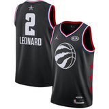 Kawhi Leonard #2  Black/White 2019 NBA All-Star Game Finished Mens Swingman Jersey