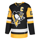 Sidney Crosby #87 Pittsburgh Penguins Black Authentic/White Away Player Jersey