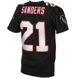 Deion Sanders #21 Atlanta Falcons Black 1992 Retired Player Vintage Replica Jersey