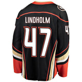 Hampus Lindholm #47 Anaheim Ducks Black Breakaway Player Jersey