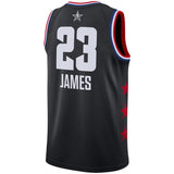 LeBron James #23 Black/White 2019 NBA All-Star Game Finished Mens Swingman Jersey