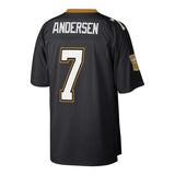 Morten Andersen #7 New Orleans Saints Black 1992 Retired Player Replica Jersey