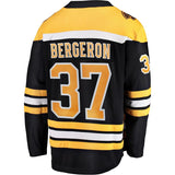 Patrice Bergeron #37 Boston Bruins Black Breakaway Player Jersey