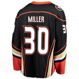Ryan Miller #30 Anaheim Ducks Black Breakaway Player Jersey