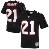 Deion Sanders #21 Atlanta Falcons Black 1992 Retired Player Vintage Replica Jersey