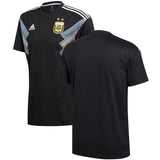 Argentina National Team Black/Blue 2018 Away Replica Blank Jersey