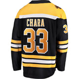 Zdeno Chara #33 Boston Bruins White-Black Away Breakaway Player Jersey