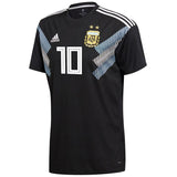 Lionel Messi #10 Argentina National Team Black 2018 Away Replica Player Jersey