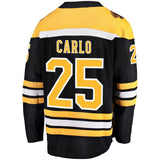 Brandon Carlo #25 Boston Bruins Black Home Breakaway Player Jersey