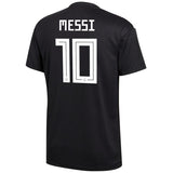Lionel Messi #10 Argentina National Team Black 2018 Away Replica Player Jersey