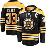 Zdeno Chara #33 Boston Bruins White-Black Away Breakaway Player Jersey