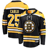 Brandon Carlo #25 Boston Bruins Black Home Breakaway Player Jersey