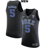 Mason Plumlee #5 Duke Blue Devils Stitched Mens College Basketball Jersey