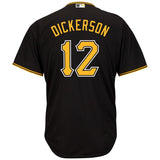 Corey Dickerson #12 Pittsburgh Pirates Black Alternate Cool Base Player Jersey