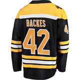 David Backes #42 Boston Bruins Black Breakaway Player Jersey