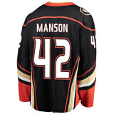 Josh Manson #42 Anaheim Ducks Black Breakaway Player Jersey
