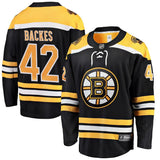 David Backes #42 Boston Bruins Black Breakaway Player Jersey